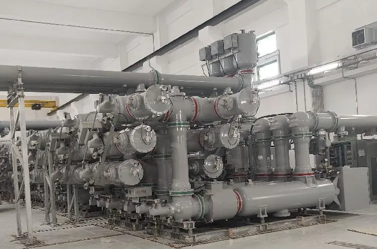 Subestación GIS de alta tensión en edificio