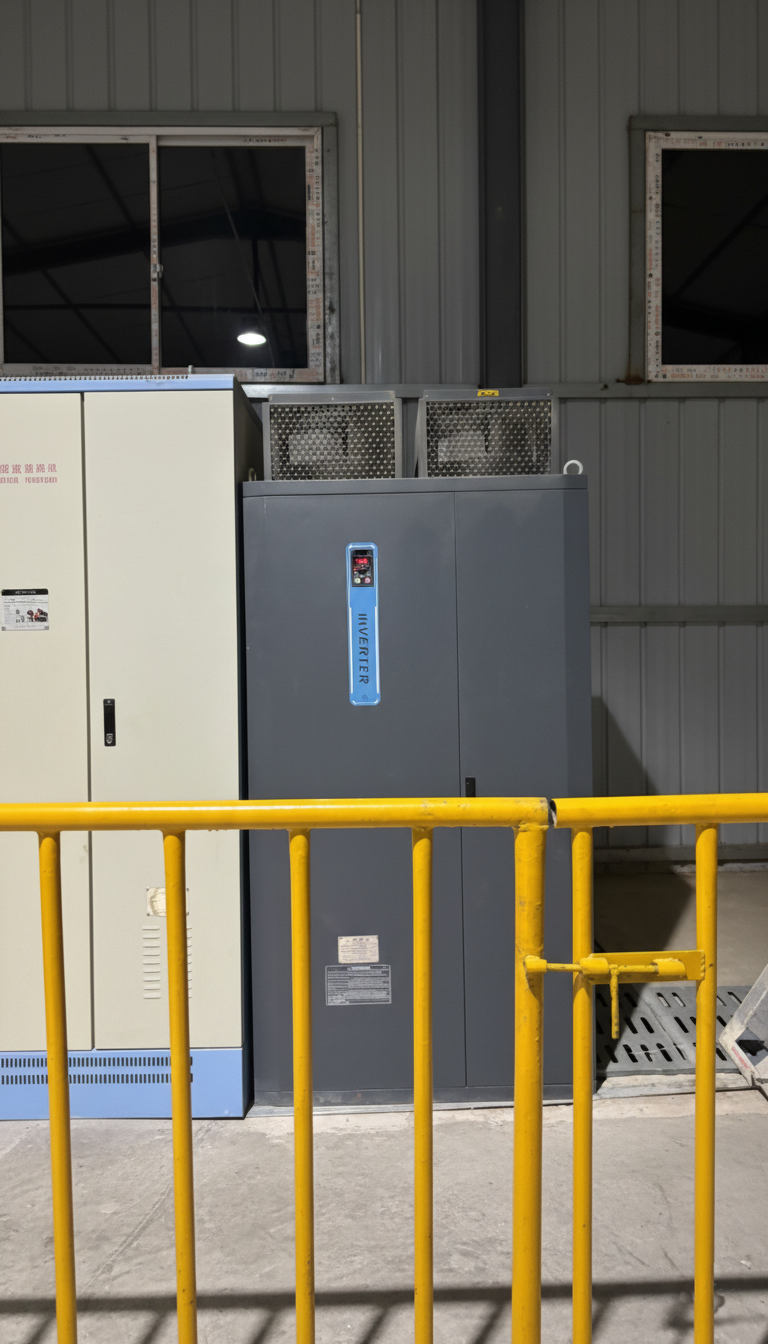 Instalación de variador de frecuencia de 500kW en mina
