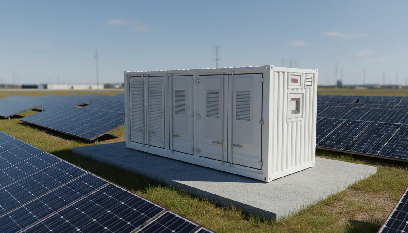 Sistema BESS en contenedor 20ft para almacenamiento energético utility scale