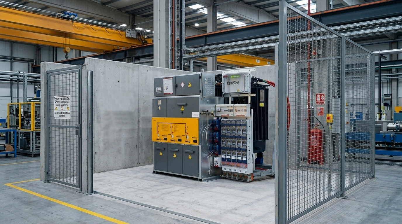 Centro de transformación compacto con chasis autoportante